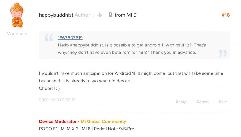 мнение модератора Xiaomi по поводу MIUI 12 для Mi 9