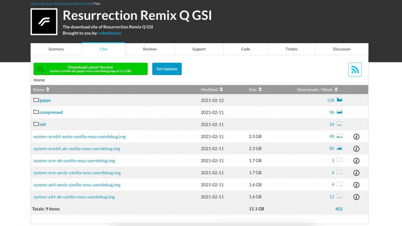 Resurrection Remix Q GSI