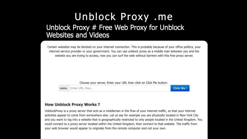 Unblock Proxy