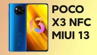 обновление MIUI 13 для POCO X3 NFC